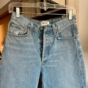 Agolde Riley High Rise Straight Crop in Renewal